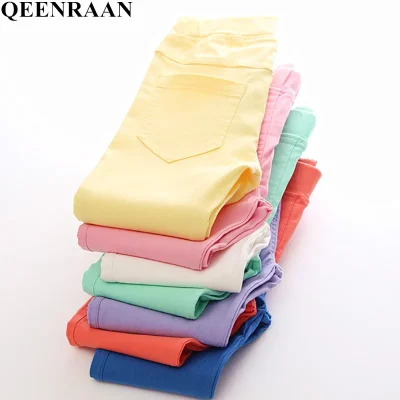 Spring Summer Girls  Elastic Casual Trousers Girls Clothes